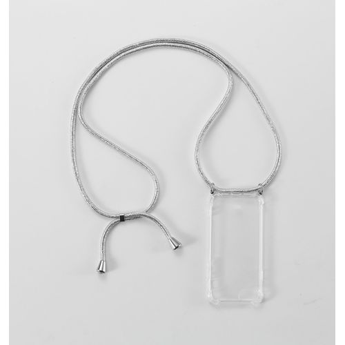 We Coque De Protection Avec Tour De Cou - Pochette Pour Smartphone Apple Iphone 6/7/8/Se 2020 Bandoulière, Lannière, Collier, Dragonne, Cordon Ultra Résistant Apparence Conservée - Argent