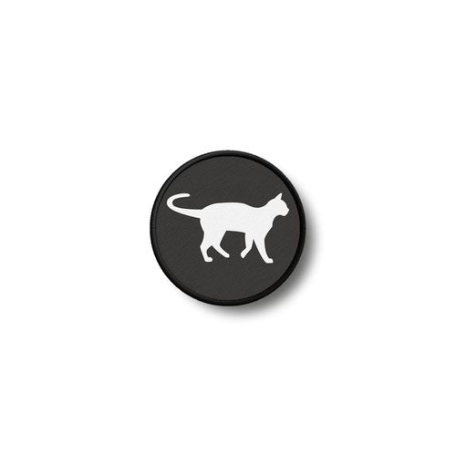 Patch Badge Insigne Ecusson Imprime Thermocollant Chat Silhouette
