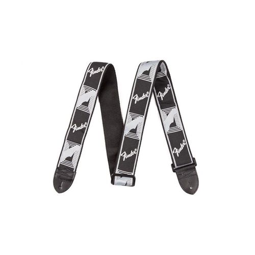 Sangle Fender Monogrammed Nylon Noir/Gris/Gris