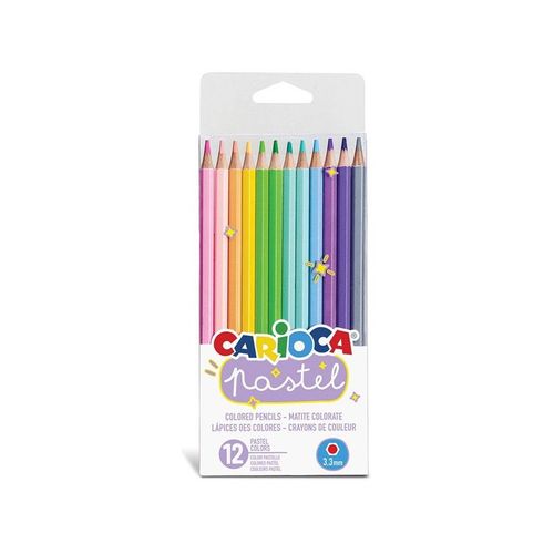 Pack 12 Crayons De Couleur Pastel Pastel Carioca 43034