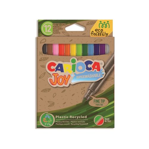 Pack Marqueur Eco Joy 12 Couleurs Carioca 43100