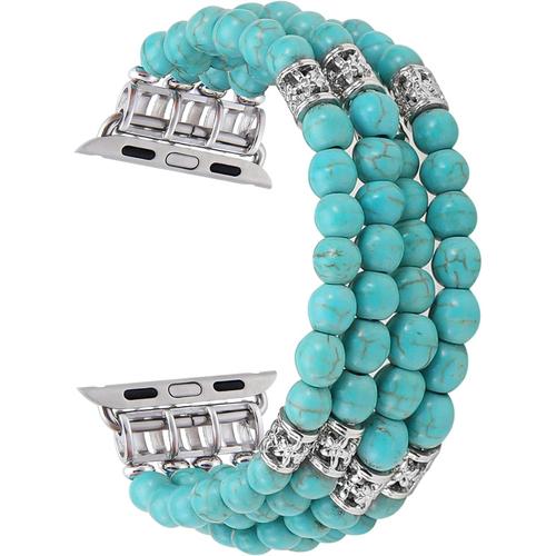 Bleu Turquoise Compatible Avec Le Bracelet De L'apple Watch 38/40/41/42/44/45/49mm Bracelet Iwatch Series 8/7/6/5/4/3/2/1, Bracelet