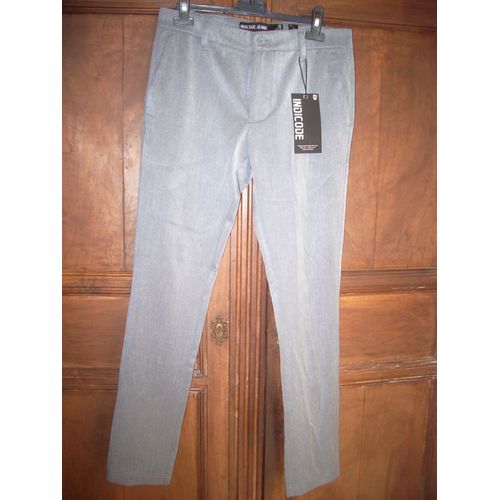 Pantalon Marque Indicode Taille 31/32 Gris Neuf Avec Étiquette