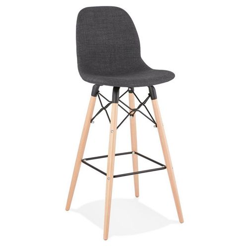 Paris Prix - Tabouret De Bar Scandinave "Jelena" 111cm Gris Foncé