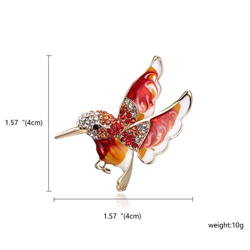 Rinhoo ¿ Broche En Cristal Avec Oiseau, Perroquet, Aigle, Costume De Fête, Bijoux De Mariage, Broches Pour Femmes, Cadeau