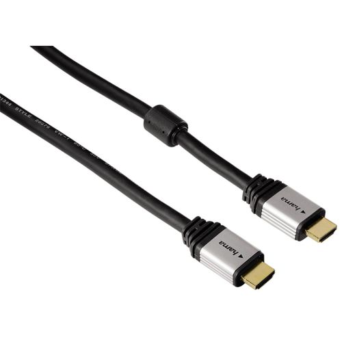 Câble HDMI?haute vitesse, Ethernet, Or 24k, dble blindage, 1,80m
