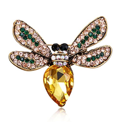 Broche De Couple, Reine, Chat, Dessin Animé, Pour Femmes, Corsage, Strass De Haute Qualité, Abeille, Décorations De Costume, Bijoux