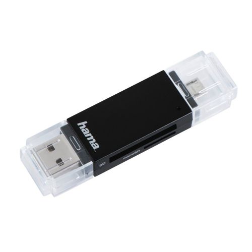 Lecteur multi-cartes USB 2.0 OTG "Basic", SD/microSD, noir