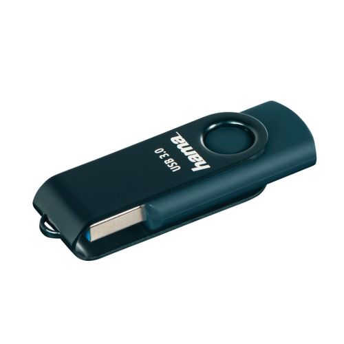 Clé USB "Rotate", USB 3.0, 128GB, 90MB/s, bleu pétrole