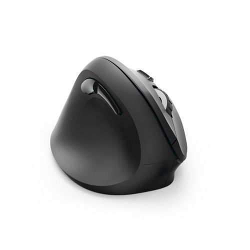 Souris sans fil vert., ergon., pr gaucher "EMW-500L", 6 touches, noire