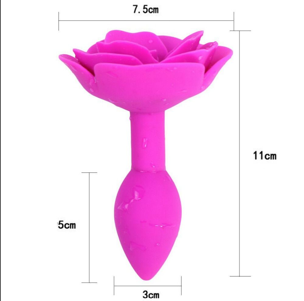 Fleur De Rose En Silicone Pour Homme Et Femme, Plug Anal, Dilatateur Vaginal, Massage De La Prostate, Jouets Sexuels Bdsm