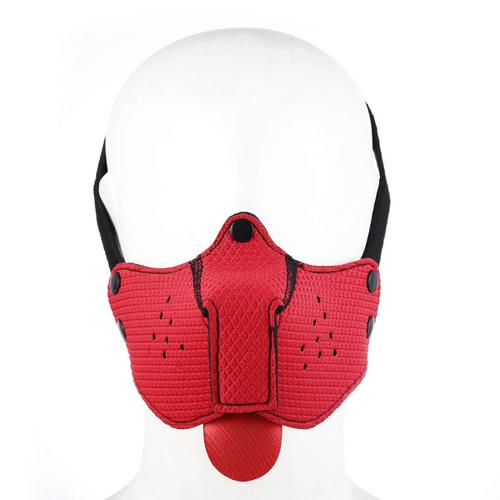 Cagoule D'esclave De Chien De Jeu De Chiot, Masque De Muselière De Bondage Sm En Cuir Avec Langue, Masque De Fête De Jeu De Rôle De Chiot Bdsm, Bouchon De Queue De Chien, Jouets Sexuels De Couple