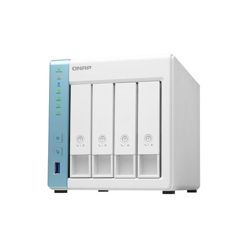 QNAP TS-431P3-2G - Serveur NAS - 4 Baies - SATA 6Gb/s - RAID RAID 0, 1, 5, 6, 10, JBOD, disque de réserve 5, 6 disques de secours, disque de réserve 10, disque de réserve 1 - RAM 2 Go - 2.5...