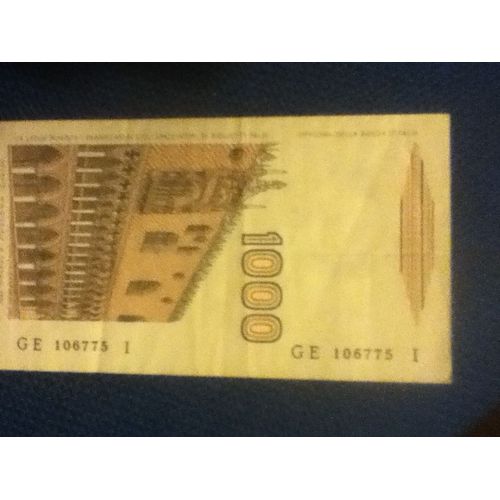 Billet 1000 Lires Italiennes 1982 Marco Polo