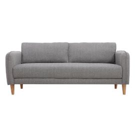 Canapé Scandinave 3 Places Gris Clair Kurt
