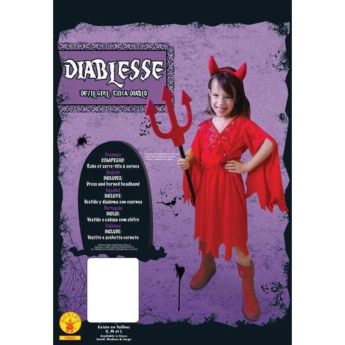 Rubie's Déguisement De Diablesse - Taille L (7-8 Ans)