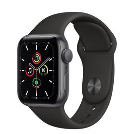 Apple Watch SE (GPS) - Boitier 40 mm aluminium gris avec bracelet sport noir