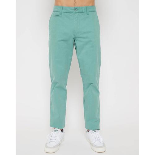 Pantalon Chino Ajusté Reano Stretch Vert D'eau