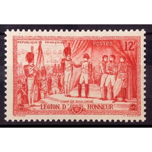 Légion D'honneur - 150ème Anniversaire - 12f Rouge (Impeccable N° 997) Neuf** Luxe (= Sans Trace De Charnière) - France Année 1954 - N29303