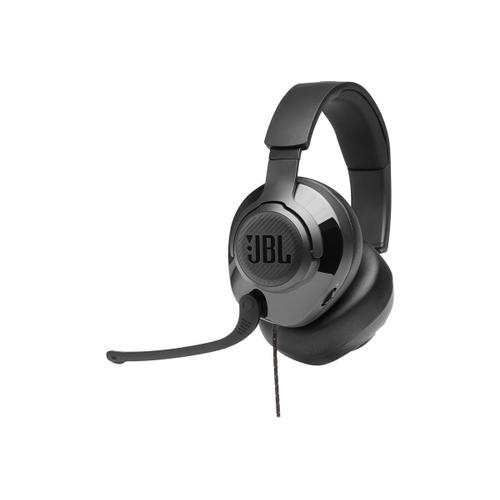 JBL Quantum 200 - Micro-casque - circum-aural - filaire - jack 3,5mm - noir