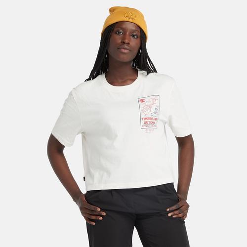 Timberland T-Shirt Court Pour Femme Blanc