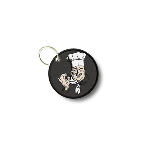 Porte Cles Clé Clefs Rond Imprime Double Face Chef Cuisinier Italie