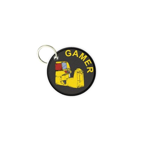 Porte Cles Clé Clefs Rond Imprime Double Face Gamer Jeux Video