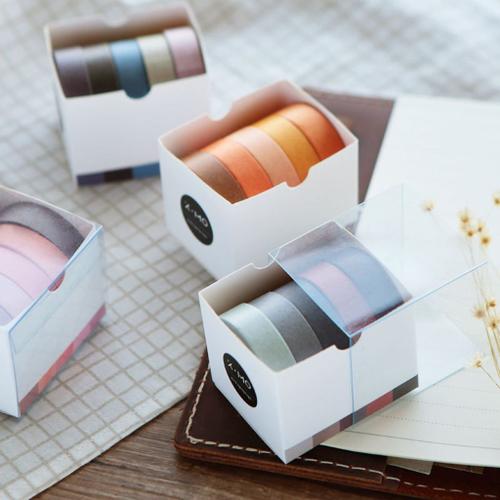 5 rouleau de style Emboutissage Or Washi Ruban décoratif pour Masking Tapes bricolage scrapbooking Artisanat Emballage mince