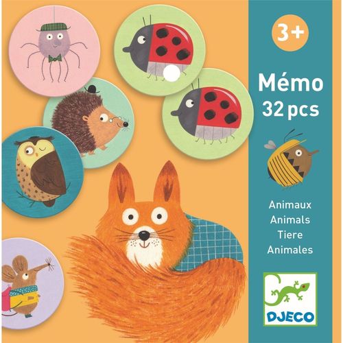 Mémo Animaux, 32 Pièces