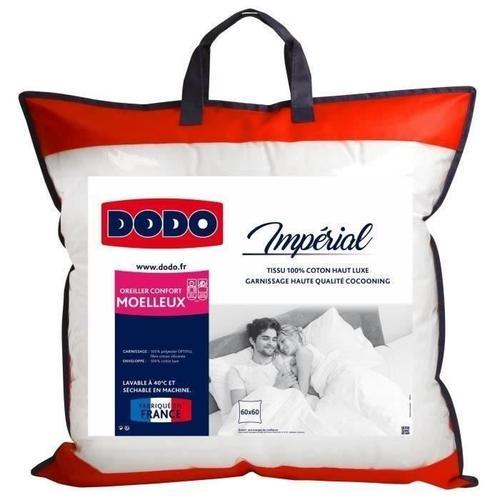 Dodo Oreiller Moelleux Imperial - 60 X 60 Cm - Blanc