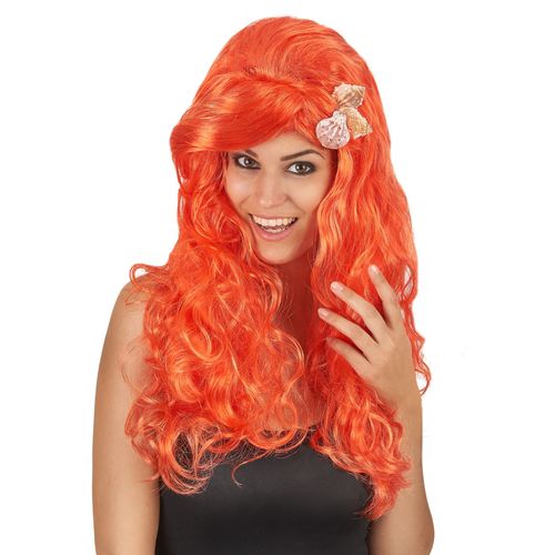 Perruque Longue Orange Femme