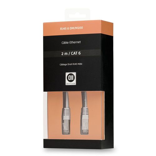 Câble RJ45 droit mâle 2 m D2 Diffusion