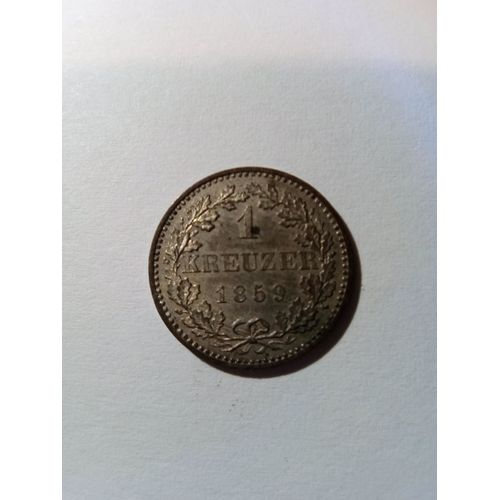 1 Kreuzer 1859 - Ville Libre Impériale De Francfort - Pièce En Argent