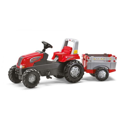 Rolly Toys Tracteur A Pedales Avec Remorque Rollyjunior Rt