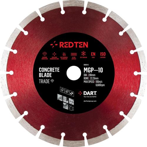 Rouge Red Ten Mgp10 Disque Diamant 300 X 20 Mm
