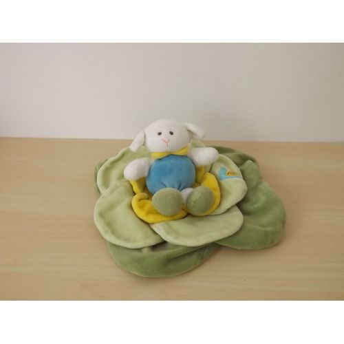Doudou Mouton Agneau Simon Sur Feuilles Doudou Et Compagnie