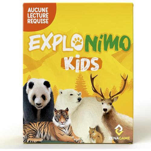Explonimo Junior - Jeux De Societe Enfant 4 Ans+ - Jeu De Cartes - Devinez L'animal - Educatif Et Amusant - Cadeau Garcon Et Fille -