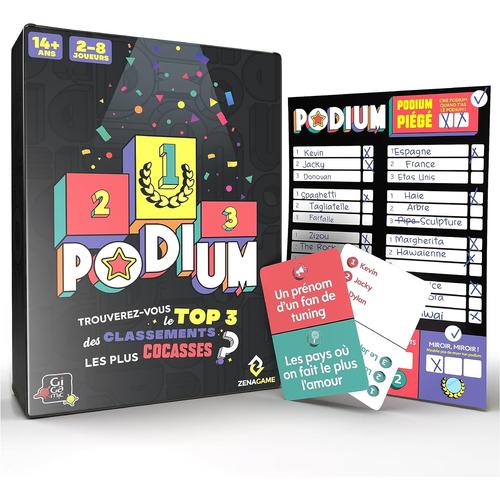 Podium - Le Jeu De Quiz Pour Trouver Le Top 3 Des Meilleures Réponses - Jeux De Société Pour Des Moments En Famille Ou Entre Amis -