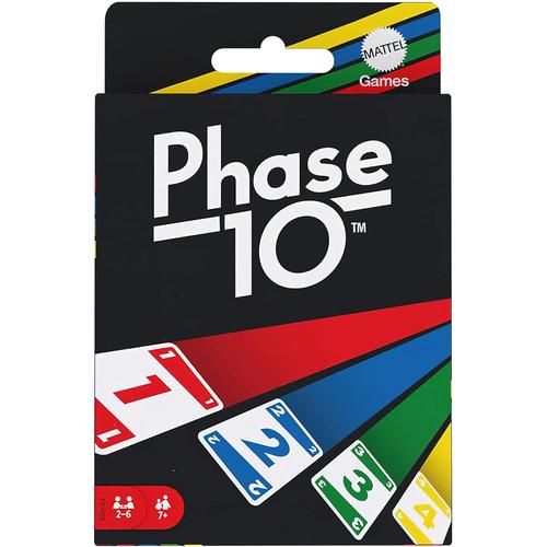 Multicolore Multicolore - Phase 10 Jeu De Cartes De Style Rami, Jeu De Société De 2 Ã€ 6 Joueurs Dès 7 Ans