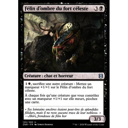Félin D'ombre Du Fort Céleste - Mtg - Renaissance De Zendikar - U - 126/280