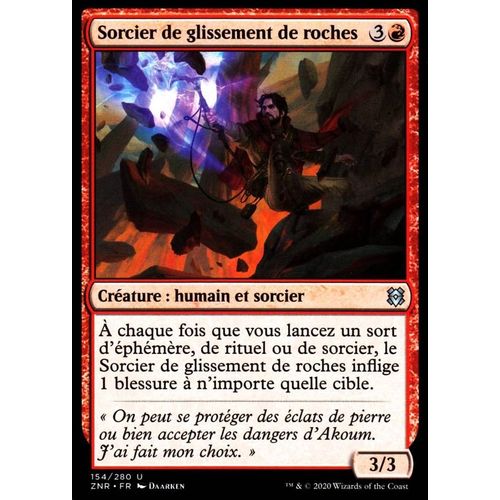 Sorcier De Glissement De Roches - Mtg - Renaissance De Zendikar - U - 154/280