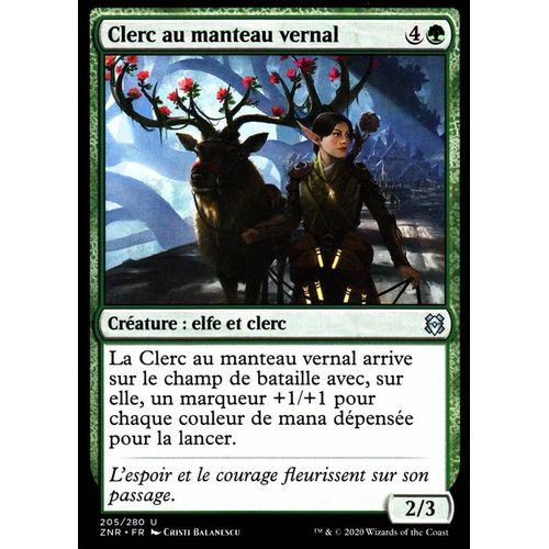 Clerc Au Manteau Vernal - Mtg - Renaissance De Zendikar - U - 205/280
