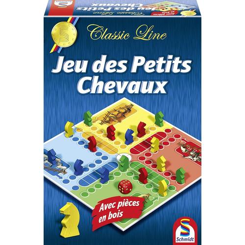 Multicolore Multicolore - 88111 - Jeu De Plateau - Classic Line - Jeu De Petits Chevaux, 4 Joueurs