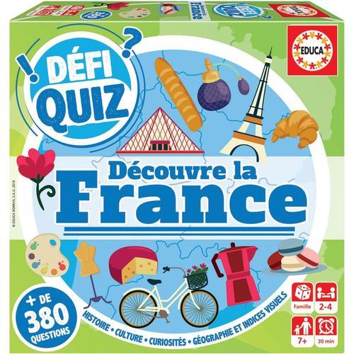 Varié Varié - Defi Quiz. Découvre La France. Jeu De Societé Famille. Questions Et Reponses. +7 Años (18155)