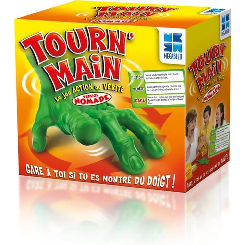 - Tourn'main- Voyage Edition-Jeu Action Ou Vérité-Grand Classique-A Jouer En Famille Ou Entre Amis-A Partir De 7 Ans,