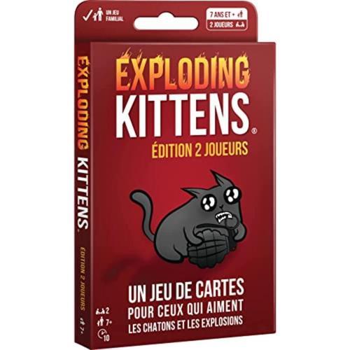 Exploding Kittens : Édition 2 Joueurs Exploding Kittens : Édition 2 Joueurs Exploding Kittens - Édition 2 Joueurs - Jeu De Cartes Pour Enfants Dès 7 Ans - Jeu De