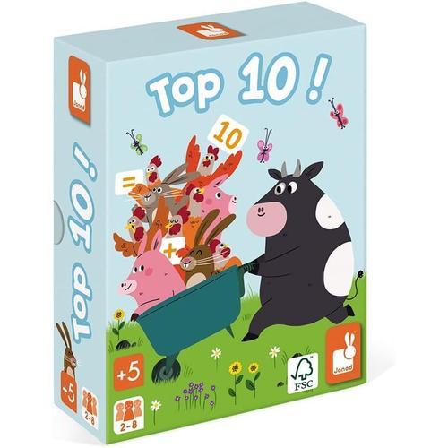 - Top 10 ! - Idéal Pour Le Calcul Mental - Jeu De Rapidité Et De Stratégie - 2 À 8 Joueurs - Dès 5 Ans - J02760