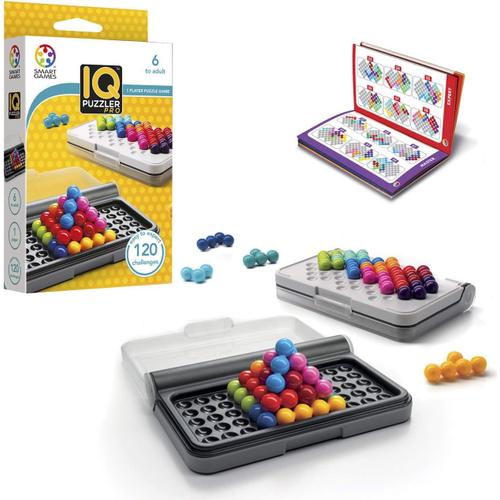 Iq Pro Iq Pro - Iq Puzzler Pro - Jeu Casse Tête - Jeu De Réflexion - 120 Défis En 2d Et 3d - 3 Modes De Jeu - Coffret Pour Les Voyages - 1