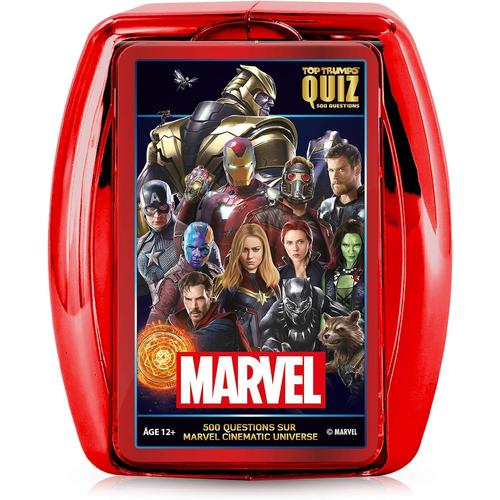 Quiz Marvel Cinematic Universe Quiz Marvel Cinematic Universe - Quiz Marvel Cinematic Universe - 500 Questions Illustrées - Jeu De Société - Jeu De Cartes - Format