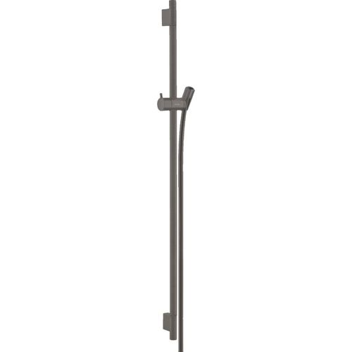 Unica Barre de douche S Puro 90 cm avec flexible de douche noir chromé brossé (28631340)